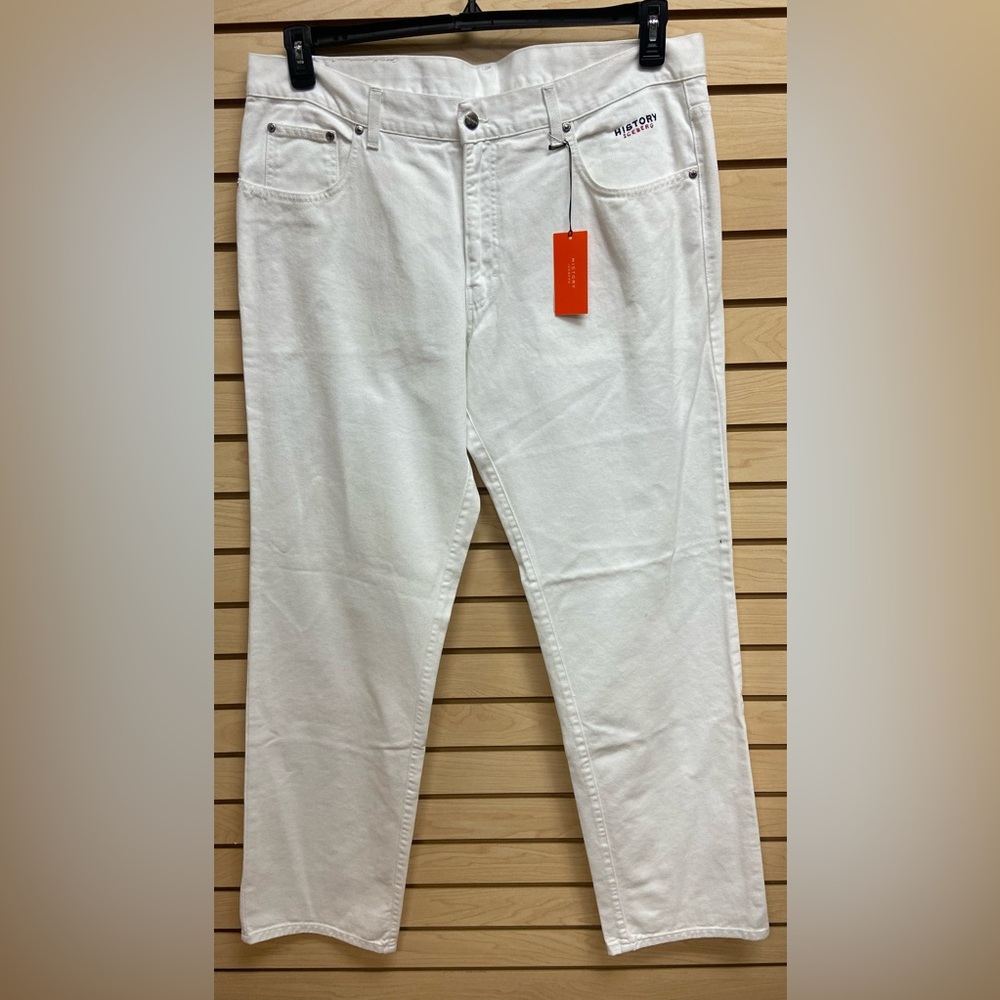 NWT ICEBERG MEN FASHIONABLE JEANS MADE IN ITALY SIZE 42 INSEAM 35
